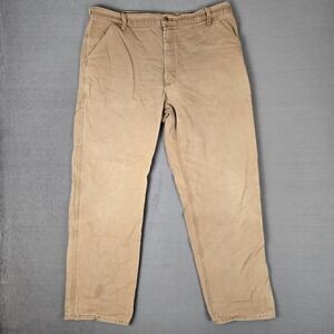 Vintage Carhartt Pants Mens 40x32 Brown Carpenter Workwear Made in USA B11